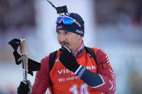 NordicFocus 25.03.2018, Tyumen, Russia (RUS):Andrejs Rastorgujevs (LAT) - IBU world cup biathlon, mass men, Tyumen (RUS). www.nordicfocus.com. © Tumashov/NordicFocus. Every downloaded picture is fee-liable.