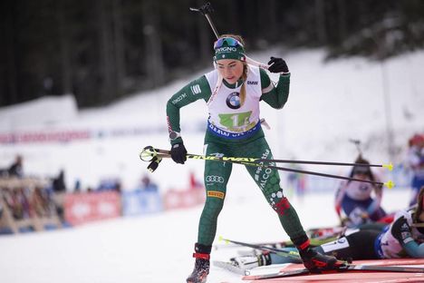 NordicFocus 02.12.2018, Pokljuka, Slovenia (SLO):Dorothea Wierer (ITA) - IBU world cup biathlon, relay mixed, Pokljuka (SLO). www.nordicfocus.com. © Manzoni/NordicFocus. Every downloaded picture is fee-liable.