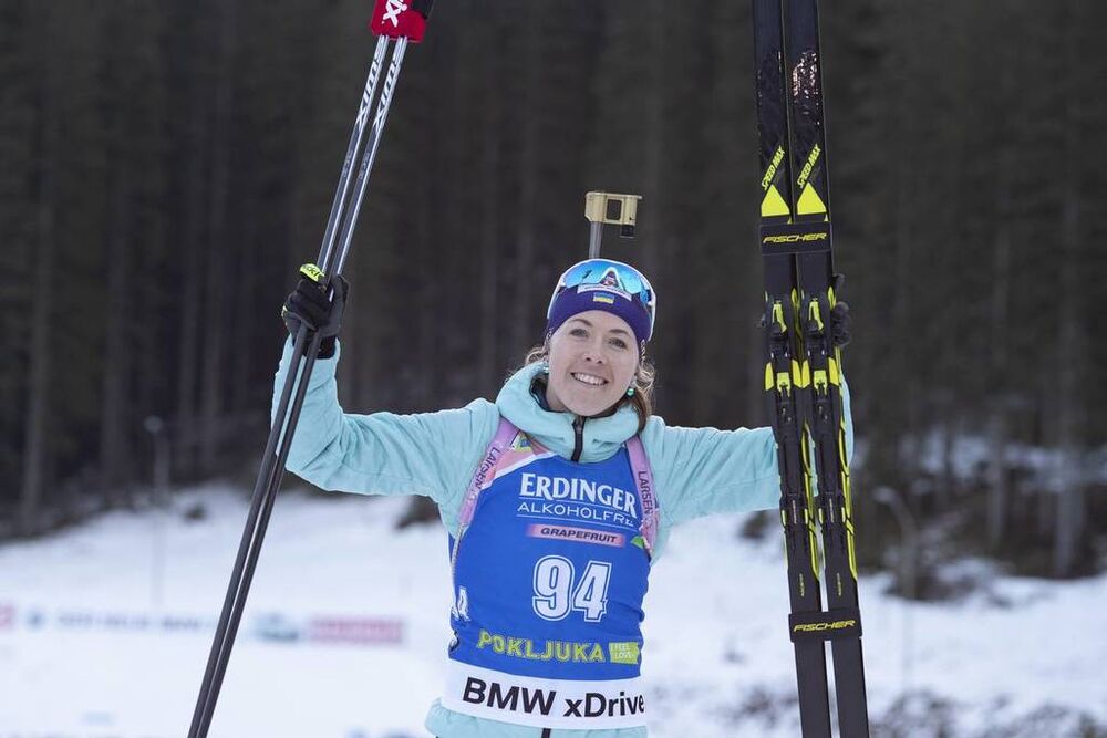 06.12.2018, Pokljuka, Slovenia (SLO):Yuliia Dzhima (UKR) - IBU world cup biathlon, individual women, Pokljuka (SLO). www.nordicfocus.com. © Manzoni/NordicFocus. Every downloaded picture is fee-liable.