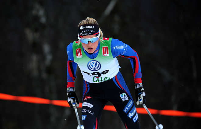 FRIDA KARLSSON vann som väntat D19-20-klassen i den klassiska sprinten när Scandic Cup inleddes på Pagla skidstadion i Boden. Foto/rights: KJELL-ERIK KRISTIANSEN/KEK-stock