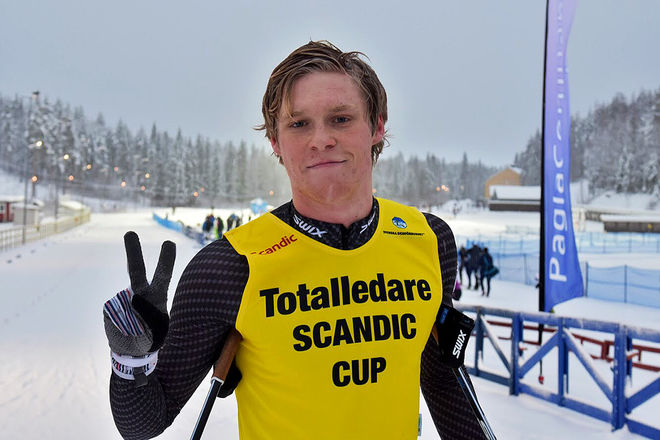 AXEL AFLODAL, Offerdal med två raka segrar i Scandic Cup på Pagla skidstadion i Boden. Foto/rights: ROLF ZETTERBERG/KEK-stock