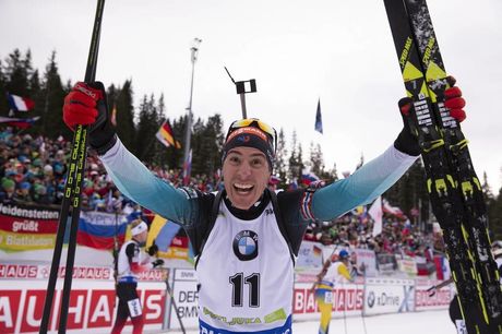 NordicFocus 09.12.2018, Pokljuka, Slovenia (SLO):Quentin Fillon Maillet (FRA) - IBU world cup biathlon, pursuit men, Pokljuka (SLO). www.nordicfocus.com. © Manzoni/NordicFocus. Every downloaded picture is fee-liable.