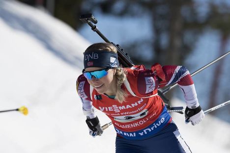 NordicFocus 17.03.2018, Oslo, Norway (NOR):Tiril Eckhoff (NOR) - IBU world cup biathlon, relay women, Oslo (NOR). www.nordicfocus.com. © Manzoni/NordicFocus. Every downloaded picture is fee-liable.