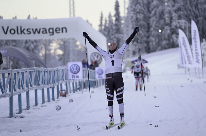 ANNA SVENDSEN var överlägsen segrare i damernas Skandinaviska cup i Östersund. Foto/rights: TOM-WILLIAM LINDSTRÖM/KEK-stock