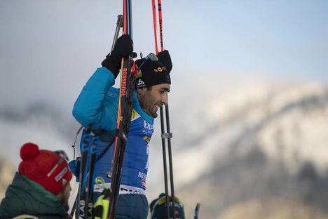 NordicFocus 15.12.2018, Hochfilzen, Austria (AUT):Martin Fourcade (FRA) - IBU world cup biathlon, pursuit men, Hochfilzen (AUT). www.nordicfocus.com. © Manzoni/NordicFocus. Every downloaded picture is fee-liable.