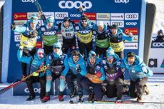 NordicFocus 15.12.2018, Davos, Switzerland (SUI):Baptiste Gros (FRA) and the French team - FIS world cup cross-country, individual sprint, Davos (SUI). www.nordicfocus.com. © Modica/NordicFocus. Every downloaded picture is fee-liable.