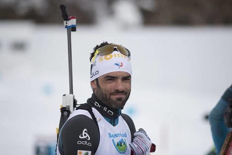 NordicFocus 26.01.2018, Ridnaun, Italy (ITA):Simon Fourcade (FRA) - IBU Open European championships biathlon, sprint men, Ridnaun (ITA). www.nordicfocus.com. © Manzoni/NordicFocus. Every downloaded picture is fee-liable.