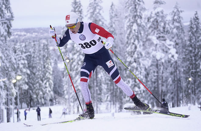 MARTIN LØWSTRØM NYENGET leder Skandinaviska cupen efter helgens tävlingar i Östersund. Men han är uttagen till Tour de Ski och kommer inte att försvara ledningen i Vuokatti i nästa omgång. Foto/rights: TOM-WILLIAM LINDSTRÖM/KEK-stock