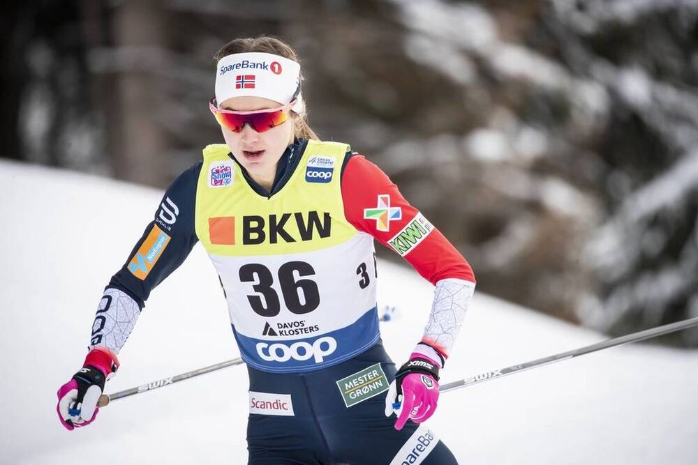 16.12.2018, Davos, Switzerland (SUI):Ingvild Flugstad Oestberg (NOR) - FIS world cup cross-country, 10km women, Davos (SUI). www.nordicfocus.com. © Modica/NordicFocus. Every downloaded picture is fee-liable.