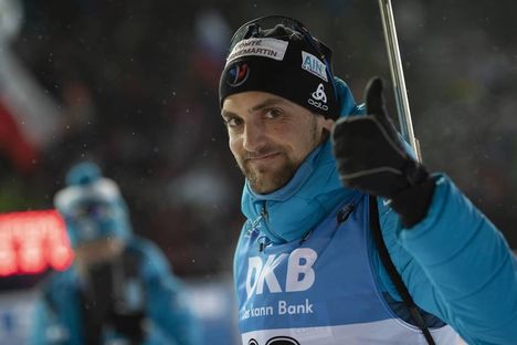 NordicFocus 20.12.2018, Nove Mesto, Czech Republic (CZE):Simon Desthieux (FRA) - IBU world cup biathlon, sprint men, Nove Mesto (CZE). www.nordicfocus.com. © Manzoni/NordicFocus. Every downloaded picture is fee-liable.
