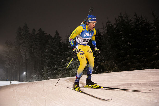 MARTIN PONSIULOMA på väg mot en sensationell 3:e plats i sprinttävlingen i tjeckiska Nove Mesto na Morave. Foto: NORDIC FOCUS