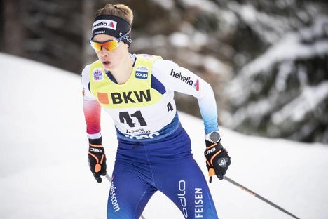 NordicFocus 16.12.2018, Davos, Switzerland (SUI):Laurien Van Der Graaff (SUI) - FIS world cup cross-country, 10km women, Davos (SUI). www.nordicfocus.com. © Modica/NordicFocus. Every downloaded picture is fee-liable.