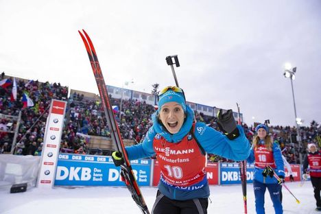 NordicFocus 23.12.2018, Nove Mesto, Czech Republic (CZE):Anais Chevalier (FRA) - IBU world cup biathlon, mass women, Nove Mesto (CZE). www.nordicfocus.com. © Manzoni/NordicFocus. Every downloaded picture is fee-liable.