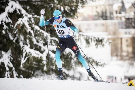 NordicFocus 16.12.2018, Davos, Switzerland (SUI):Maurice Manificat (FRA) - FIS world cup cross-country, 15km men, Davos (SUI). www.nordicfocus.com. © Modica/NordicFocus. Every downloaded picture is fee-liable.