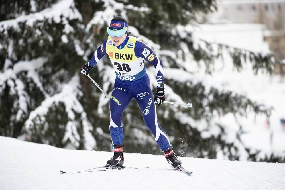 16.12.2018, Davos, Switzerland (SUI):Krista Parmakoski (FIN) - FIS world cup cross-country, 10km women, Davos (SUI). www.nordicfocus.com. © Modica/NordicFocus. Every downloaded picture is fee-liable.