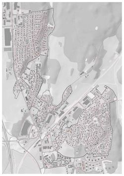 Planavgrensning småhusområder Vestby tettsted Planavgrensning småhusområder Vestby tettsted