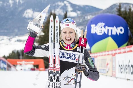 NordicFocus 07.01.2018, Val di Fiemme, Italy (ITA):Ingvild Flugstad Oestberg (NOR) - FIS world cup cross-country, tour de ski, final climb women, Val di Fiemme (ITA). www.nordicfocus.com. © Modica/NordicFocus. Every downloaded picture is fee-liable.