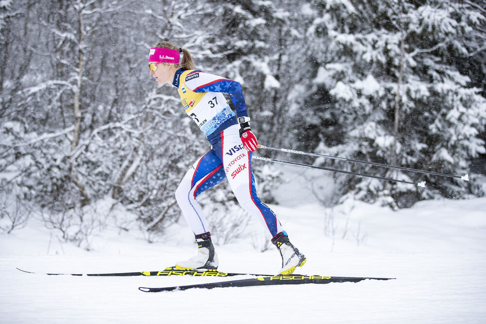 08.12.2018, Beitostolen, Norway (NOR):Sadie Bjornsen (USA) - FIS world cup cross-country, 15km women, Beitostolen (NOR). www.nordicfocus.com. © Modica/NordicFocus. Every downloaded picture is fee-liable.