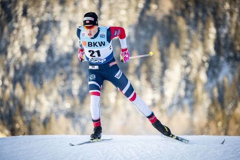 NordicFocus 15.12.2018, Davos, Switzerland (SUI):Johannes Hoesflot Klaebo (NOR) - FIS world cup cross-country, individual sprint, Davos (SUI). www.nordicfocus.com. © Modica/NordicFocus. Every downloaded picture is fee-liable.