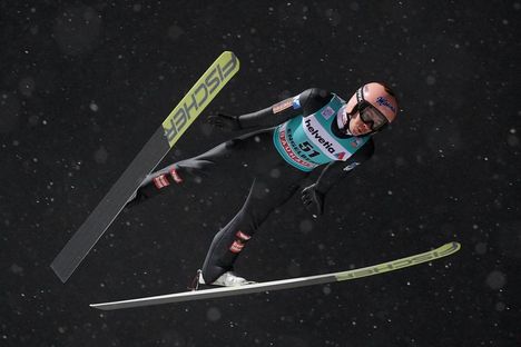 NordicFocus 14.12.2018, Engelberg, Switzerland (SUI):Stefan Kraft (AUT) - FIS world cup ski jumping, training, Engelberg (SUI). www.nordicfocus.com. © Rauschendorfer/NordicFocus. Every downloaded picture is fee-liable.