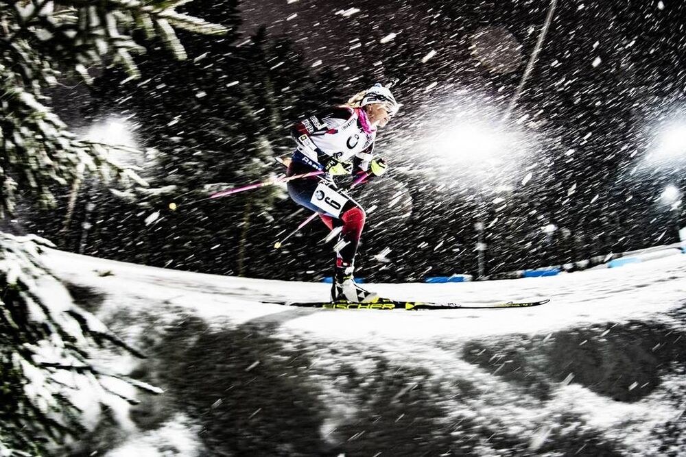 21.12.2018, Nove Mesto, Czech Republic (CZE):Eva Puskarcikova (CZE) - IBU world cup biathlon, sprint women, Nove Mesto (CZE). www.nordicfocus.com. © Manzoni/NordicFocus. Every downloaded picture is fee-liable.