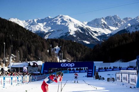 NordicFocus 01.01.2019, Val Mustair, Switzerland (SUI):Alexander Bolshunov (RUS) - FIS world cup cross-country, tour de ski, individual sprint, Val Mustair (SUI). www.nordicfocus.com. © Modica/NordicFocus. Every downloaded picture is fee-liable.