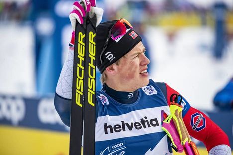 NordicFocus 03.01.2019, Oberstdorf, Germany (GER):Johannes Hoesflot Klaebo (NOR) - FIS world cup cross-country, tour de ski, pursuit men, Oberstdorf (GER). www.nordicfocus.com. © Modica/NordicFocus. Every downloaded picture is fee-liable.