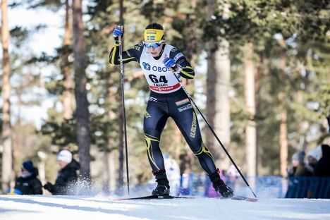 NordicFocus 16.03.2018, Falun Sweden (SWE):Johanna Hagstroem (SWE) - FIS world cup cross-country, individual sprint, Falun (SWE). www.nordicfocus.com. © Modica/NordicFocus. Every downloaded picture is fee-liable.
