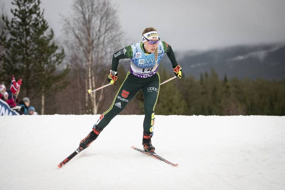 01.12.2018, Lillehammer, Norway (NOR):Antonia Fraebel (GER) - FIS world cup cross-country, pursuit women, Lillehammer (NOR). www.nordicfocus.com. © Modica/NordicFocus. Every downloaded picture is fee-liable.
