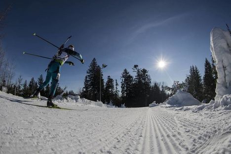 NordicFocus 27.01.2017, Duszniki Zdroj, Poland (POL):Aristide Begue (FRA) - IBU Open European championships biathlon, sprint men, Duszniki Zdroj (POL). www.nordicfocus.com. © Manzoni/NordicFocus. Every downloaded picture is fee-liable.