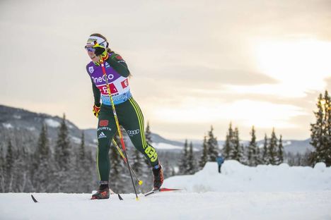 NordicFocus 09.12.2018, Beitostolen, Norway (NOR):Antonia Fraebel (GER) - FIS world cup cross-country, 4x5km women, Beitostolen (NOR). www.nordicfocus.com. © Modica/NordicFocus. Every downloaded picture is fee-liable.