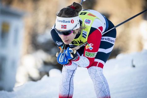 NordicFocus 15.12.2018, Davos, Switzerland (SUI):Maiken Caspersen Falla (NOR) - FIS world cup cross-country, individual sprint, Davos (SUI). www.nordicfocus.com. © Modica/NordicFocus. Every downloaded picture is fee-liable.