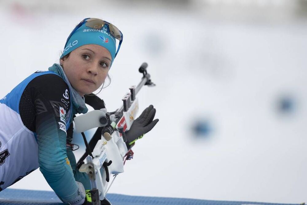 10.01.2019, Oberhof, Germany (GER):Anais Chevalier (FRA) -  IBU world cup biathlon, sprint women, Oberhof (GER). www.nordicfocus.com. © Manzoni/NordicFocus. Every downloaded picture is fee-liable.