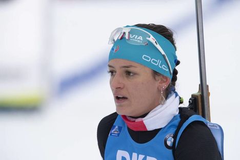 NordicFocus 10.01.2019, Oberhof, Germany (GER):Celia Aymonier (FRA) - IBU world cup biathlon, sprint women, Oberhof (GER). www.nordicfocus.com. © Manzoni/NordicFocus. Every downloaded picture is fee-liable.