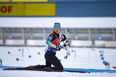 NordicFocus 12.01.2019, Oberhof, Germany (GER):Anais Chevalier (FRA) - IBU world cup biathlon, pursuit women, Oberhof (GER). www.nordicfocus.com. © Manzoni/NordicFocus. Every downloaded picture is fee-liable.