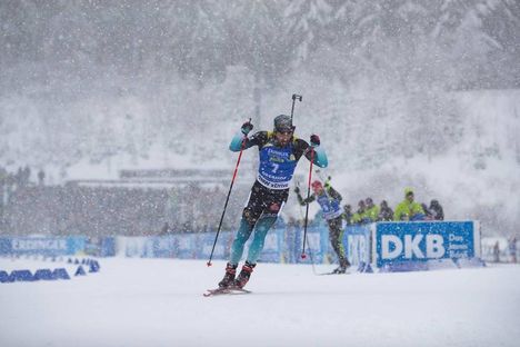 NordicFocus 12.01.2019, Oberhof, Germany (GER):Martin Fourcade (FRA) - IBU world cup biathlon, pursuit men, Oberhof (GER). www.nordicfocus.com. © Manzoni/NordicFocus. Every downloaded picture is fee-liable.