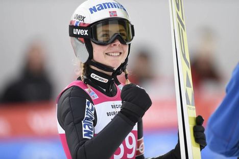 NordicFocus 16.12.2018, Premanon, France (FRA):Maren Lundby (NOR) - FIS world cup ski jumping ladies, individual HS90, Premanon (FRA). www.nordicfocus.com. © Thibaut/NordicFocus. Every downloaded picture is fee-liable.