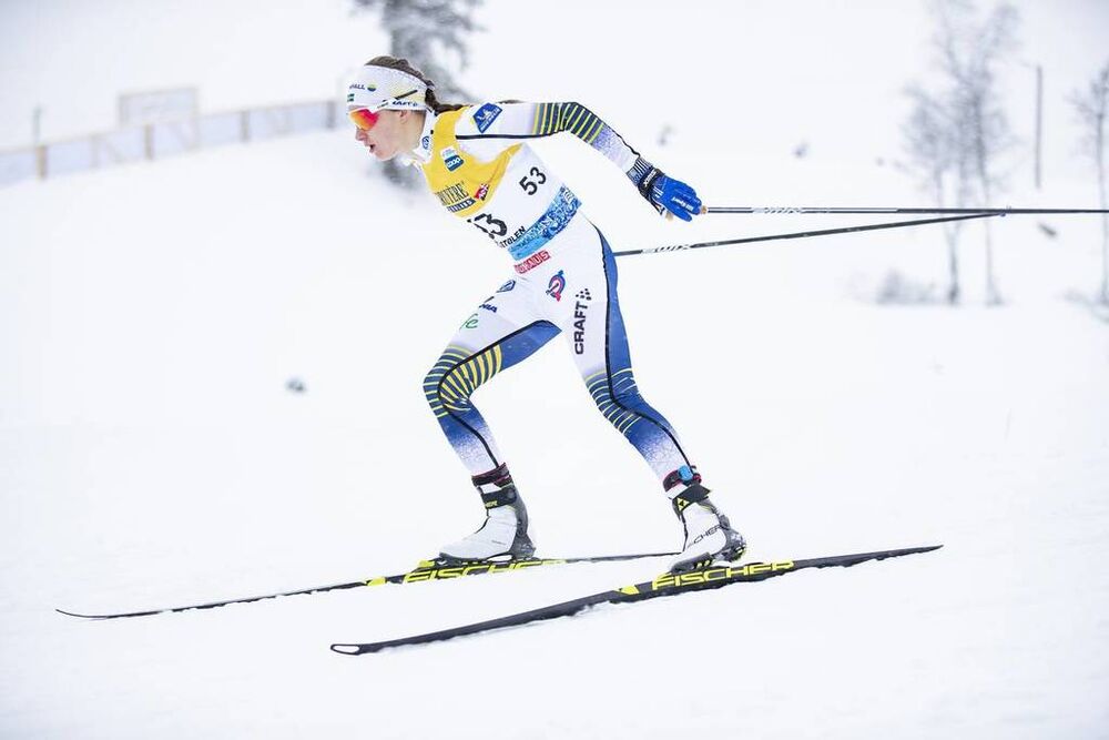08.12.2018, Beitostolen, Norway (NOR):Ebba Andersson (SWE) - FIS world cup cross-country, 15km women, Beitostolen (NOR). www.nordicfocus.com. © Modica/NordicFocus. Every downloaded picture is fee-liable.