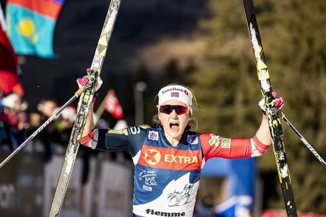 NordicFocus 06.01.2019, Val di Fiemme, Italy (ITA):Ingvild Flugstad Oestberg (NOR) - FIS world cup cross-country, tour de ski, final climb women, Val di Fiemme (ITA). www.nordicfocus.com. © Modica/NordicFocus. Every downloaded picture is fee-liable.