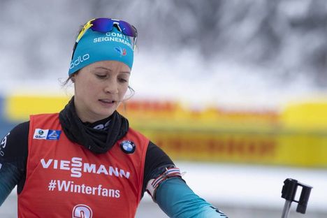 NordicFocus 12.01.2019, Oberhof, Germany (GER):Anais Chevalier (FRA) - IBU world cup biathlon, pursuit women, Oberhof (GER). www.nordicfocus.com. © Manzoni/NordicFocus. Every downloaded picture is fee-liable.