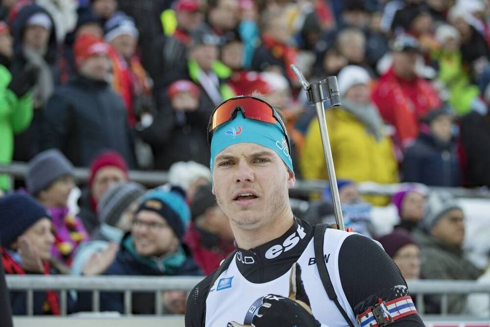 17.01.2019, Ruhpolding, Germany (GER):Emilien Jacquelin (FRA) -  IBU world cup biathlon, sprint men, Ruhpolding (GER). www.nordicfocus.com. © Manzoni/NordicFocus. Every downloaded picture is fee-liable.