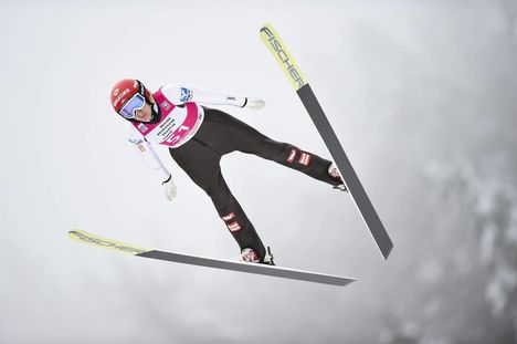 NordicFocus 16.12.2018, Premanon, France (FRA):Daniela Iraschko-Stolz (AUT) - FIS world cup ski jumping ladies, individual HS90, Premanon (FRA). www.nordicfocus.com. © Thibaut/NordicFocus. Every downloaded picture is fee-liable.