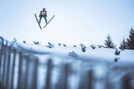 NordicFocus 11.01.2019, Val di Fiemme, Italy (ITA):Jarl Magnus Riiber (NOR) - FIS world cup nordic combined, individual gundersen HS135/10km, Val di Fiemme (ITA). www.nordicfocus.com. © Modica/NordicFocus. Every downloaded picture is fee-liable.