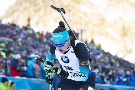 NordicFocus 17.01.2019, Ruhpolding, Germany (GER):Julia Simon (FRA) - IBU world cup biathlon, sprint women, Ruhpolding (GER). www.nordicfocus.com. © Manzoni/NordicFocus. Every downloaded picture is fee-liable.