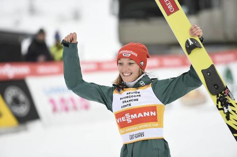 NordicFocus 16.12.2018, Premanon, France (FRA):Katharina Althaus (GER) - FIS world cup ski jumping ladies, individual HS90, Premanon (FRA). www.nordicfocus.com. © Thibaut/NordicFocus. Every downloaded picture is fee-liable.