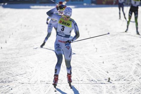 NordicFocus 15.12.2018, Davos, Switzerland (SUI):Stina Nilsson (SWE) - FIS world cup cross-country, individual sprint, Davos (SUI). www.nordicfocus.com. © Modica/NordicFocus. Every downloaded picture is fee-liable.