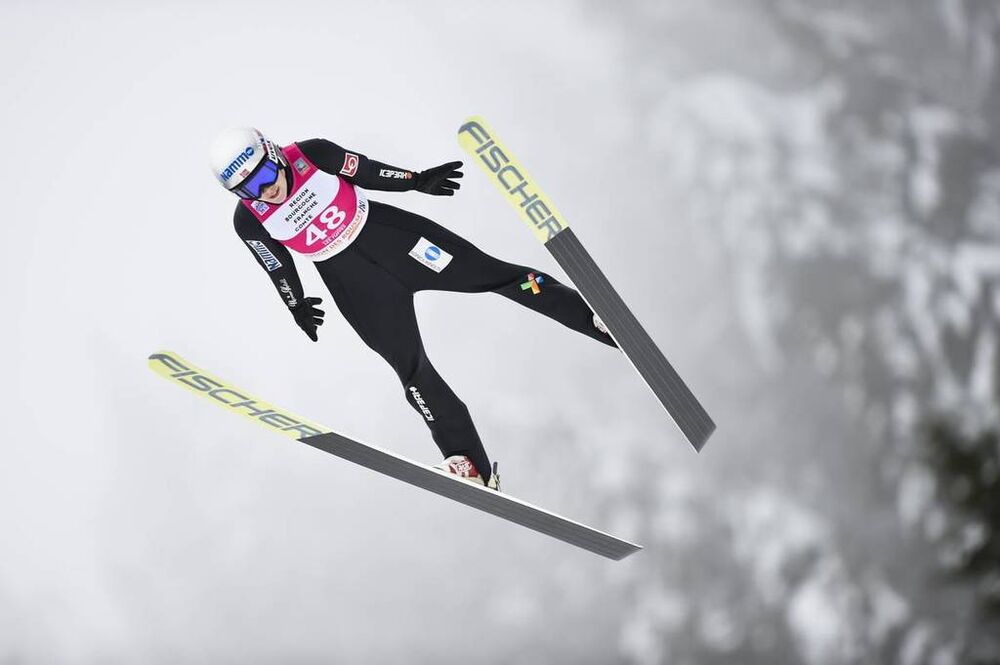 16.12.2018, Premanon, France (FRA):Anna Odine Stroem (NOR) - FIS world cup ski jumping ladies, individual HS90, Premanon (FRA). www.nordicfocus.com. © Thibaut/NordicFocus. Every downloaded picture is fee-liable.