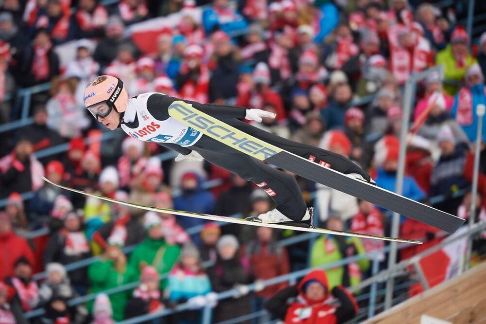 19.01.2019, Zakopane, Poland (POL):Stefan Kraft (AUT) - FIS world cup ski jumping, team HS140, Zakopane (POL). www.nordicfocus.com. © Rauschendorfer/NordicFocus. Every downloaded picture is fee-liable.