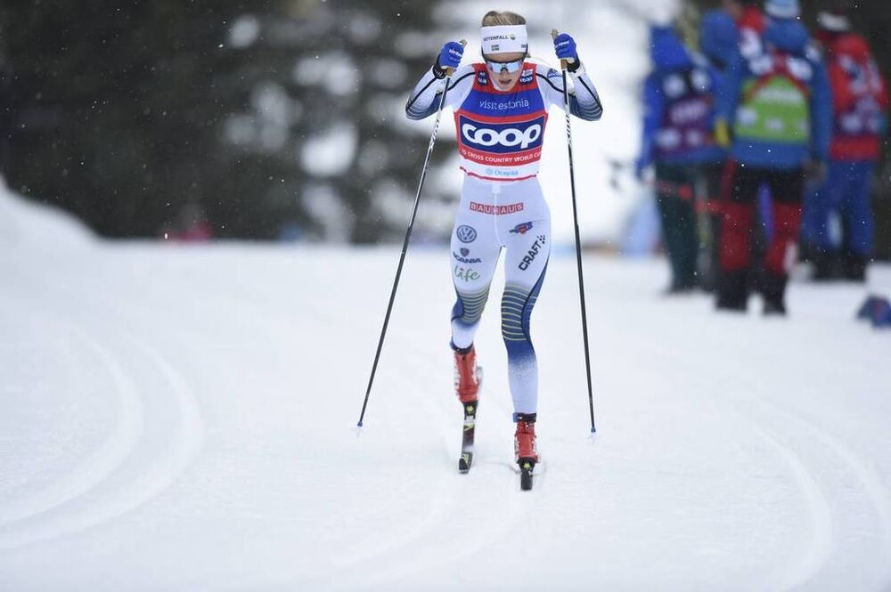 19.01.2019, Otepaeae, Estonia (EST):Stina Nilsson (SWE) - FIS world cup cross-country, individual sprint, Otepaeae (EST). www.nordicfocus.com. © Thibaut/NordicFocus. Every downloaded picture is fee-liable.