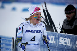 VANN JAG…??? Moa Lundgren hade ingen aning om det blev guld eller silver över mållinjen. Här får hon beskedet. Foto/rights: KJELL-ERIK KRISTIANSEN/kekstock.com